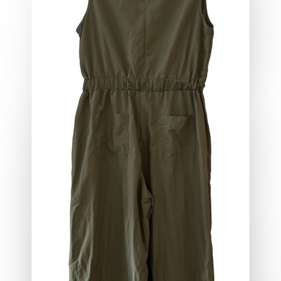 Madden NYC Juniors Olive Parachute Pants Sleeveless Jumpsuit Size Large 6 0453 - Picture 13 of 16